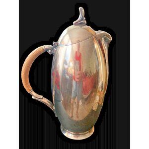 FLAIR 1956 by 1847 Rogers Bros Coffee Pot Modernist WRAPPED HANDLE